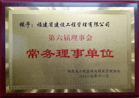 福建省工程监理与项目管理协会常务理事单位